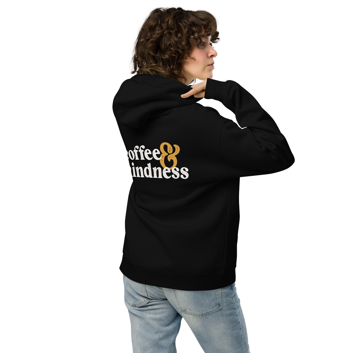 Drink Coffee, Be Kind, Repeat - Premium Oversized Hoodie