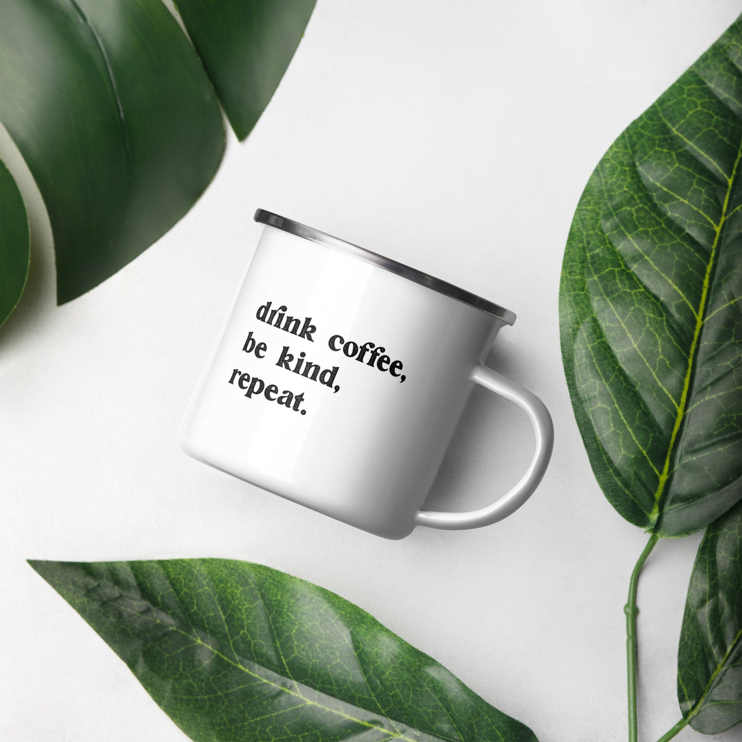 Drink Coffee, Be Kind - Enamel Mug